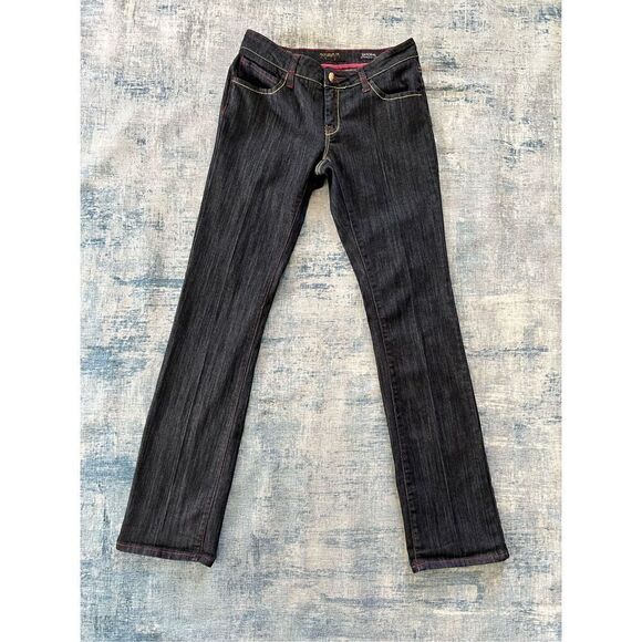 Rocawear Dark Wash Simone Straight Leg Jeans Junior's Size 7 - Picture 1 of 6